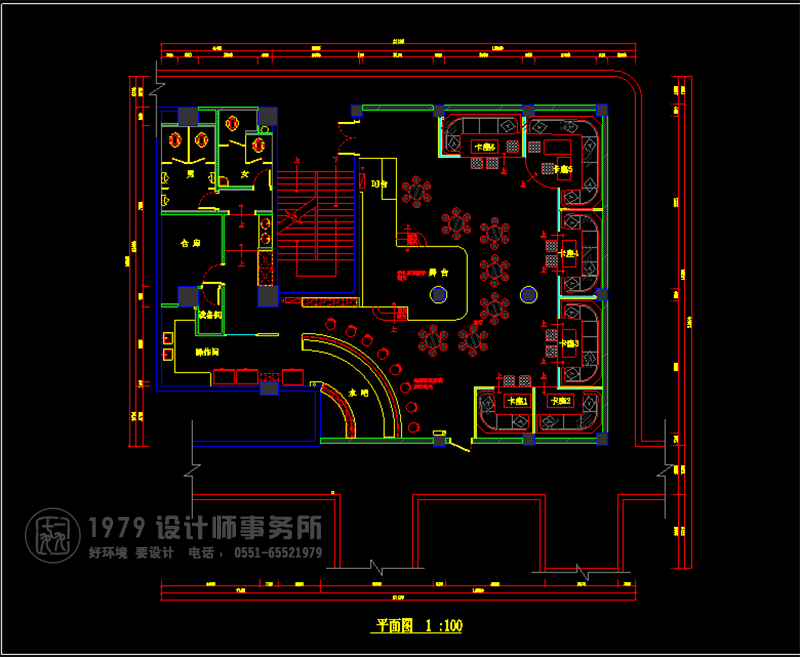 合肥酒吧設(shè)計(jì)平面圖